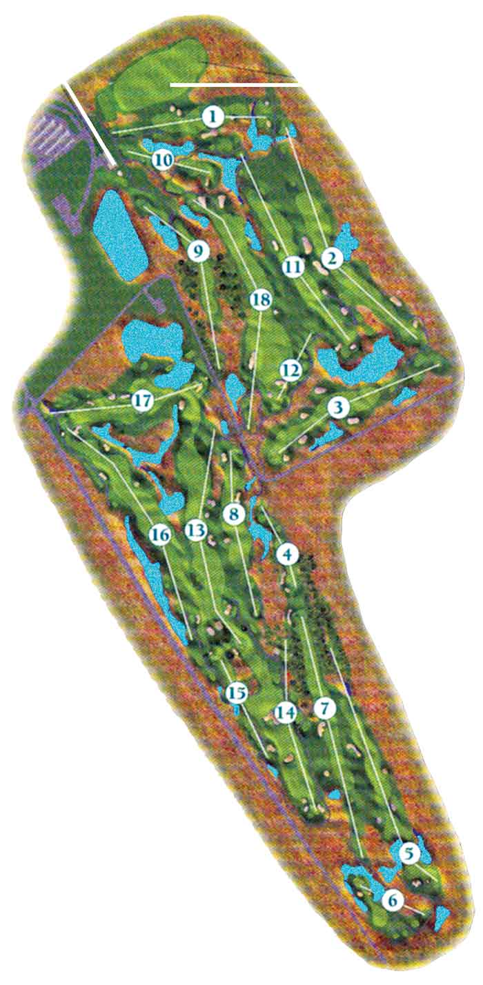 Sisseton Golf Course Map at Dakota Winds