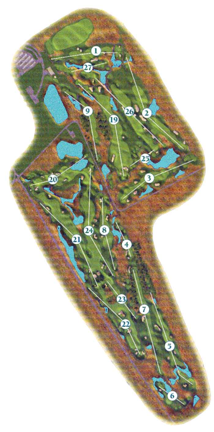 Wahpeton Golf Course Map at Dakota Winds
