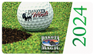 Dakota Winds Golf Membership Card 2024